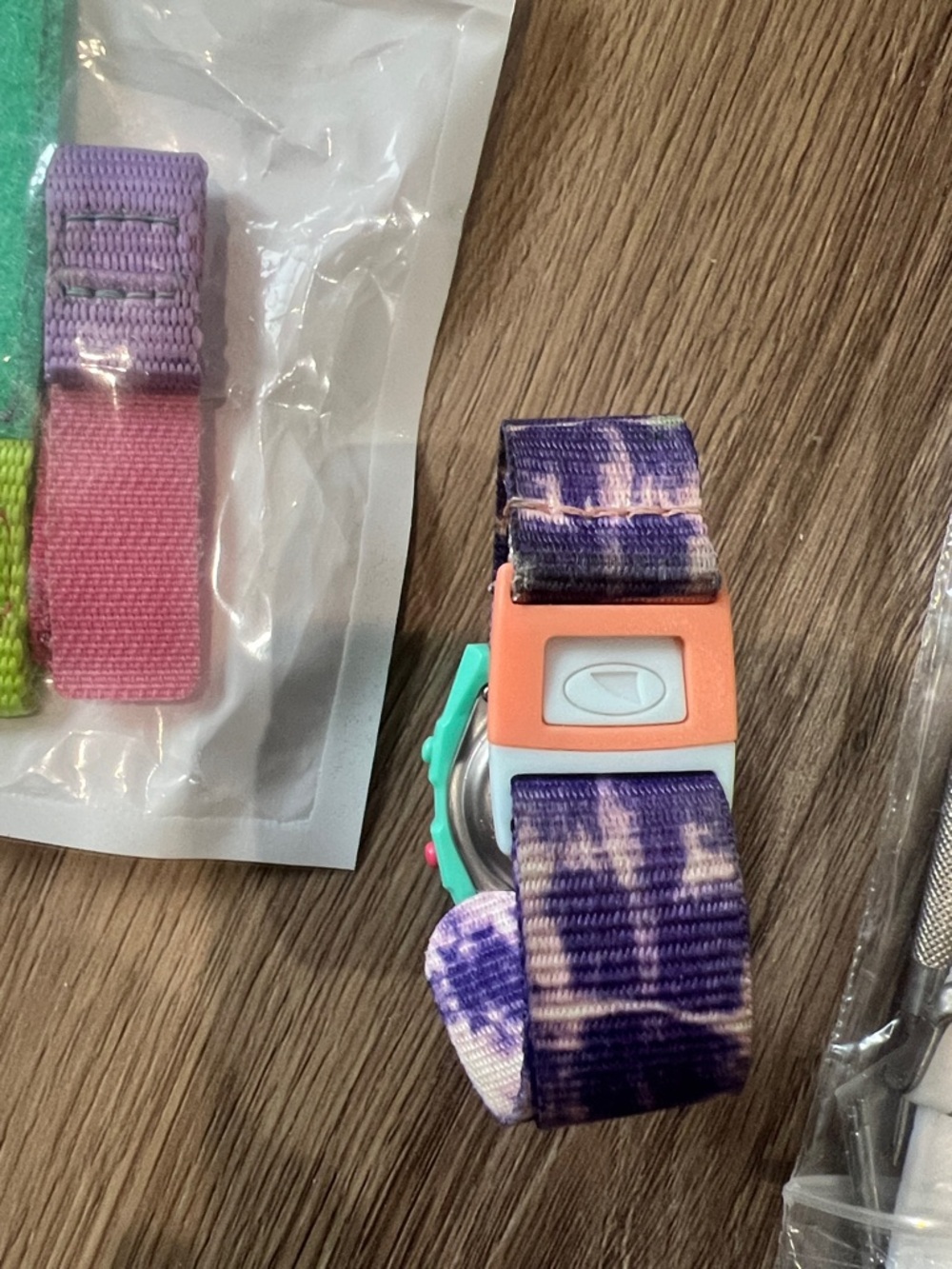 Freestyle kids Watch Purple pink teal  & extra bands - Picture 5 of 7